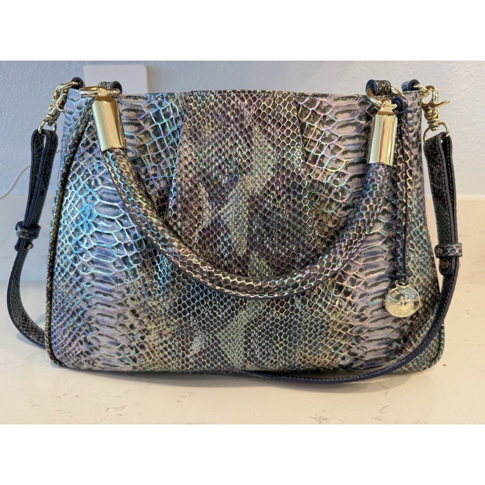 RARE New Brahmin Ruby MOONSTONE SEVILLE Satchel Shoulder Bag PURSE $395 NWTS - Picture 16 of 17